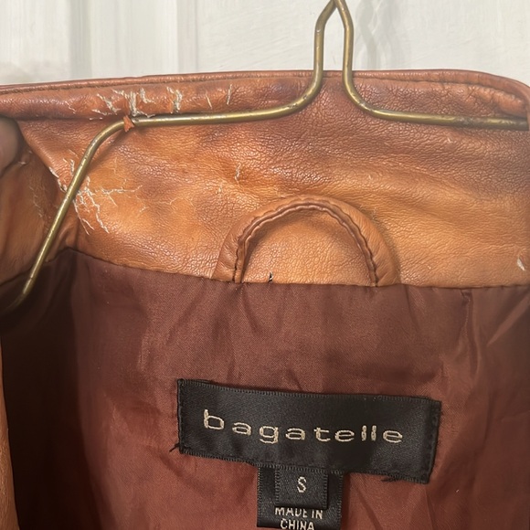 Vintage faux leather jacket sz S - Picture 6 of 8